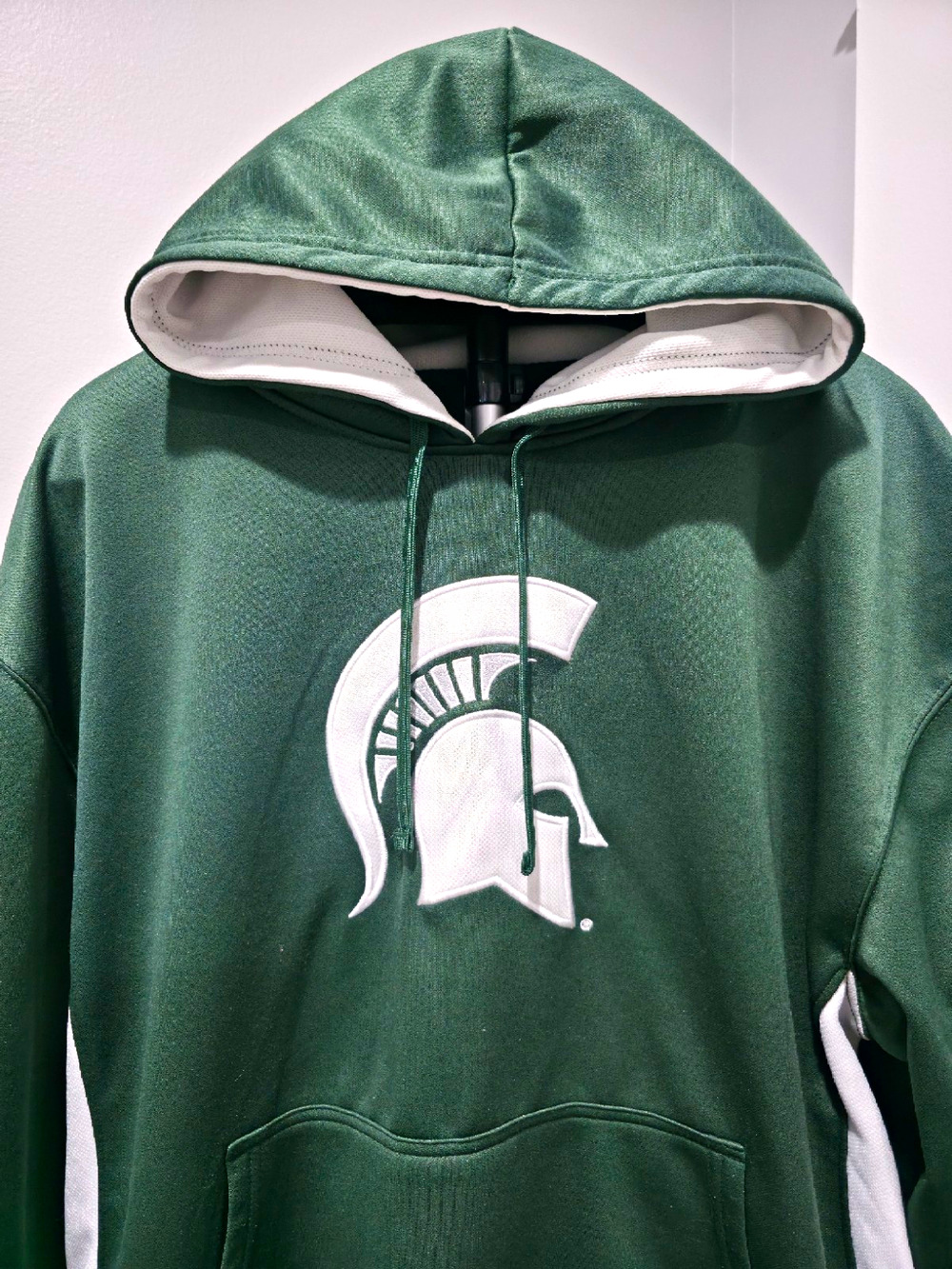 Knights Apparel Michigan State Spartans Green Pullover Hoodie Sweatshirt XL